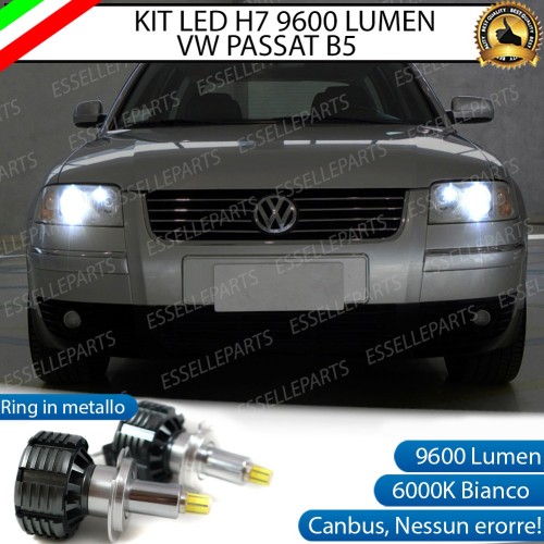 Kit Full LED H7 9600 Lumen 6000K bianco Anabbaglianti VW PASSAT B5 Dal 2001