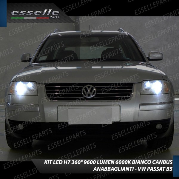 Kit Full LED H7 9600 Lumen 6000K bianco Anabbaglianti VW PASSAT B5 Dal 2001