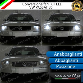 Conversione Fari Full LED 6000K bianco VW Passat B5 Dal 2001