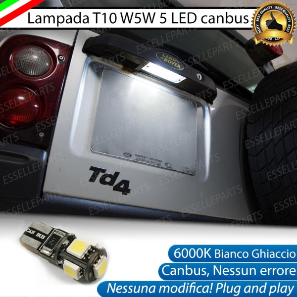 Luce Targa LED per Land Rover Freelander Restyling 6000K Luce Bianca Canbus