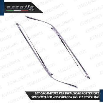 Terminale di scarico cromato marmitta per VW Polo AW1