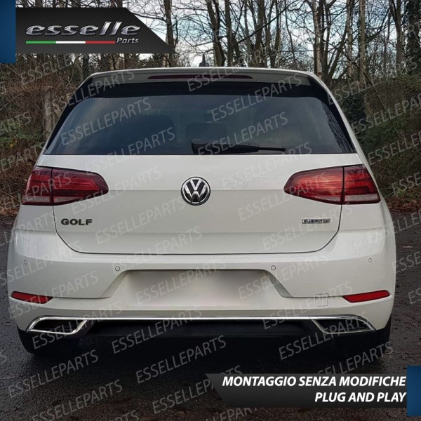 Terminale di scarico cromato marmitta per VW Polo AW1