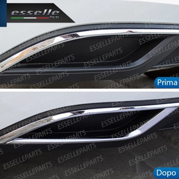 Terminale di scarico cromato marmitta per VW Polo AW1
