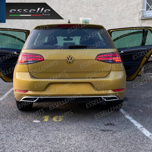 Terminale di scarico cromato marmitta per VW Polo AW1