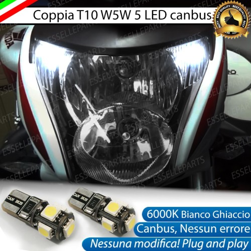 Luci posizione T10 5 LED Canbus Honda Hornet 600 2007-2010
