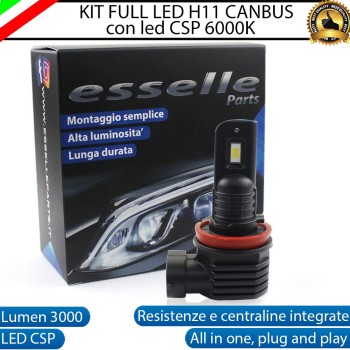Lampada SINGOLA H11 LED ULTRA COMPATTA 3000 LUMEN Canbus 6000K Bianco Ghiaccio