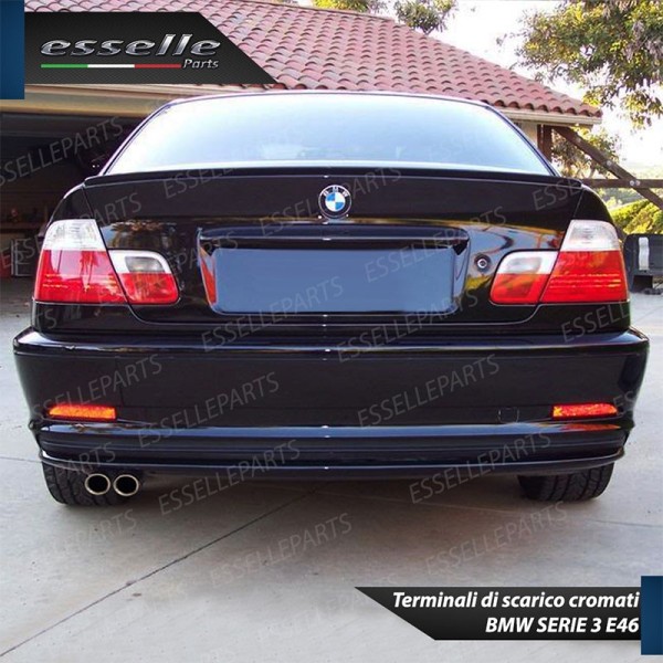 Terminale di scarico cromato INOX per BMW SERIE 3 E46