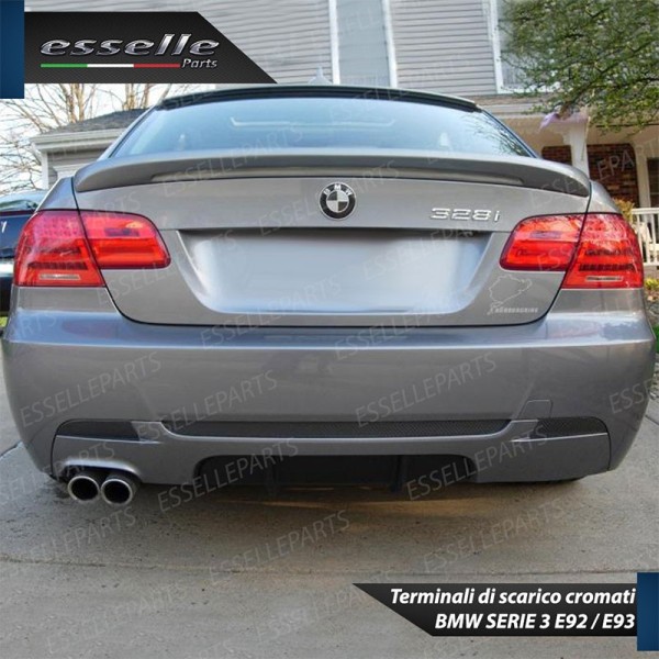 Terminale di scarico cromato INOX per BMW SERIE 3 E92