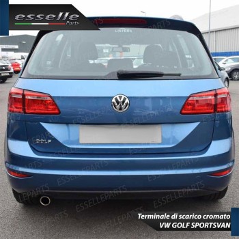 Terminale Di Scarico Cromato Finalino per VW Sportsvan