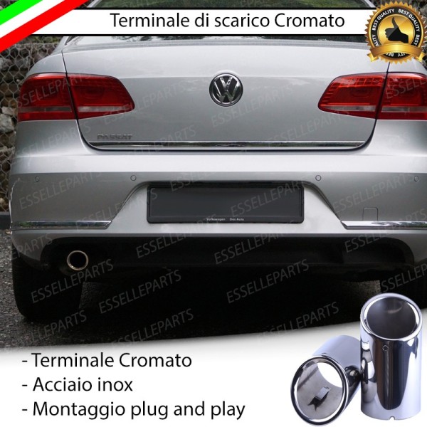 Terminale di scarico cromato MARMITTA FINALINO CROMATO INOX VW PASSAT B7