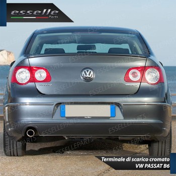Terminale di scarico cromato MARMITTA FINALINO CROMATO INOX VW PASSAT B6