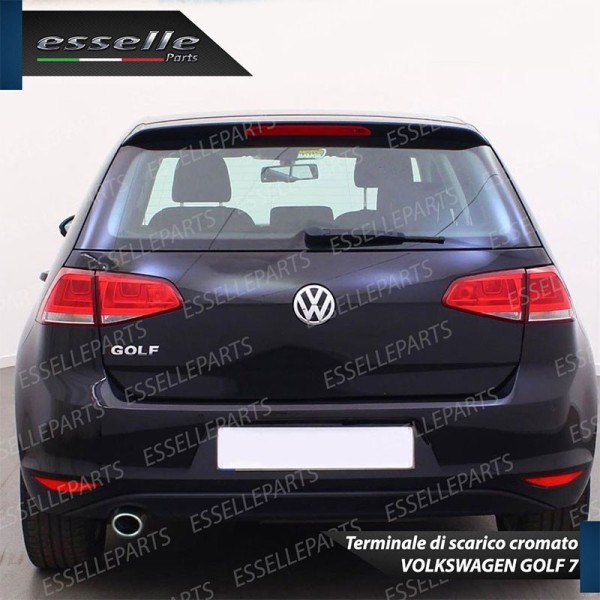 Terminale di scarico cromato MARMITTA FINALINO CROMATO INOX VW GOLF VII