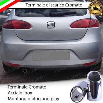Terminale di scarico cromato MARMITTA FINALINO CROMATO INOX SEAT LEON 1P Terminale di scarico cromato MARMITTA FINALINO CROMATO INOX SEAT LEON 1P