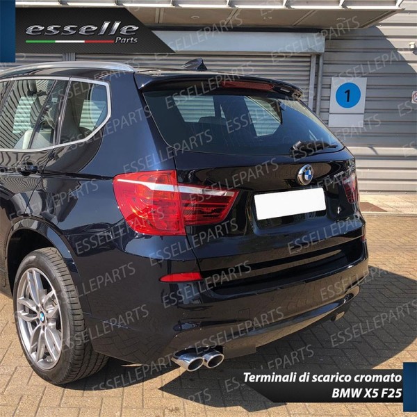 Terminale di scarico cromato MARMITTA FINALINO CROMATO INOX BMW X3 F25