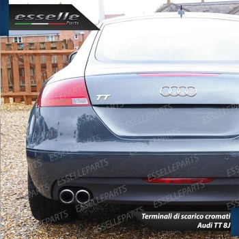 Terminale di scarico cromato MARMITTA FINALINO CROMATO INOX AUDI TT 8J