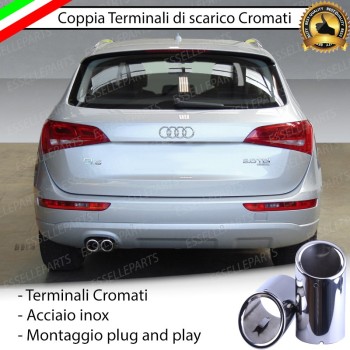 Terminale di scarico cromato MARMITTA FINALINO CROMATO INOX AUDI Q5