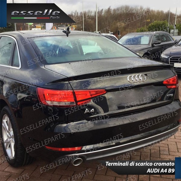 Terminale di scarico cromato MARMITTA FINALINO CROMATO INOX AUDI A4 B9