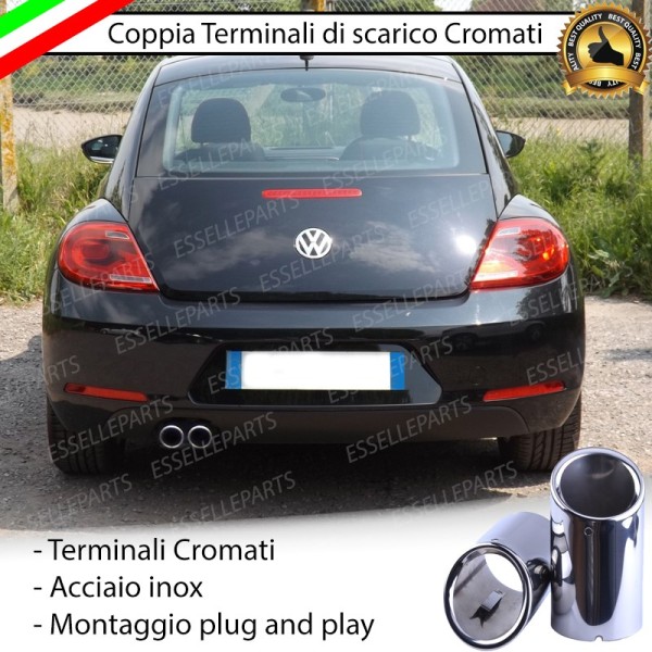 Terminale di scarico cromato MARMITTA FINALINO CROMATO INOX VW NEW BEETLE II