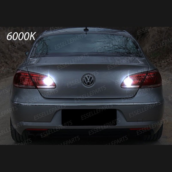 Coppia lampade 13 LED Retromarcia T15 con lente 6000K bianco VW Passat CC Restyling