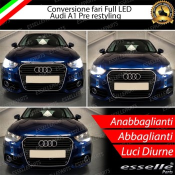 Conversione Fari Full LED 6000K bianco Audi A1 Fino al 2014