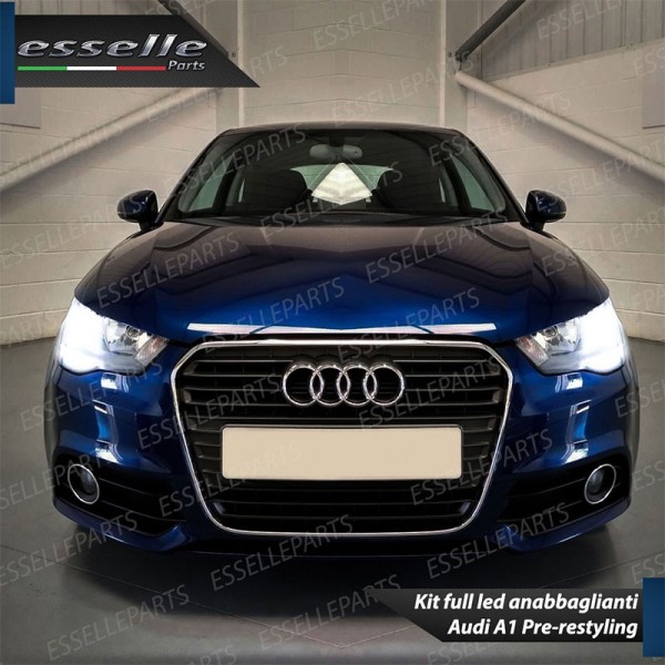 Conversione Fari Full LED 6000K bianco Audi A1 Fino al 2014