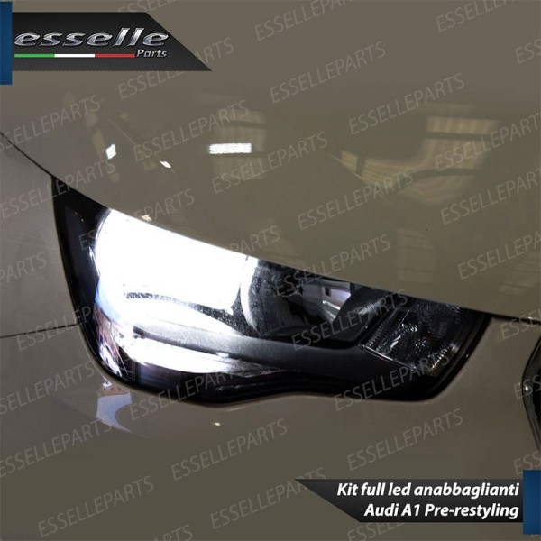 Kit Full LED H7 6400 Lumen 6000K bianco Anabbaglianti AUDI A1 8x fino al 2014