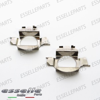 COPPIA ADATTATORI PORTALAMPADE KIT XENON H7 clip lampade xenon