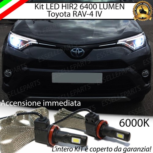 Kit Full LED HIR2 6400 LUMEN Anabbaglianti + Abbaglianti TOYOTA RAV4 IV RESTYLING