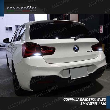 Coppia Lampade 15 LED Retromarcia Canbus 6000K con lente BMW Serie 1 F20 F21 Restyling