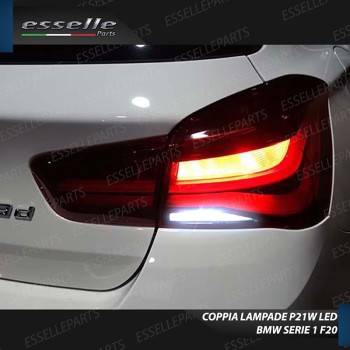 Coppia Lampade 15 LED Retromarcia Canbus 6000K con lente BMW Serie 1 F20 F21 Restyling