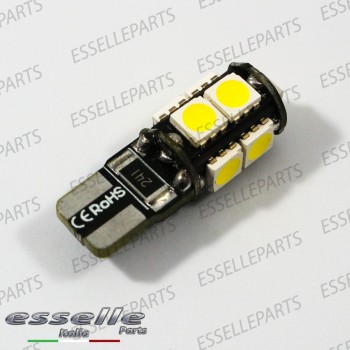 Coppia Luci Targa T10 W5W 9 LED canbus 6000K Bianco per Alfa Romeo 166 Restyling Coppia Luci Targa T10 W5W 9 LED canbus 6000K Bianco per Alfa Romeo 166 Restyling
