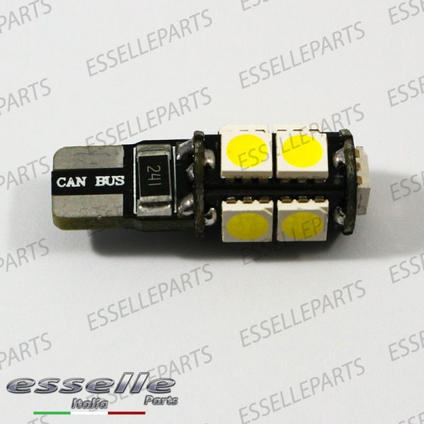 Coppia Luci Targa T10 W5W 9 LED canbus 6000K Bianco per Alfa Romeo 166 Restyling