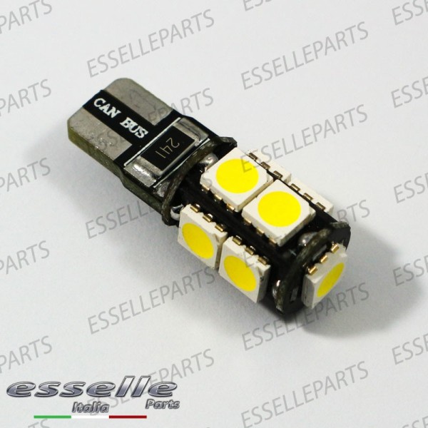 Coppia Luci Targa T10 W5W 9 LED canbus 6000K Bianco per Alfa Romeo 166 Restyling