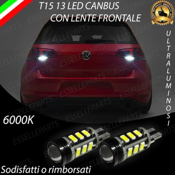Lampade LED Retromarcia Da 13 LED Canbus 6000K VW Golf 7 con fari posteriori Alogeni