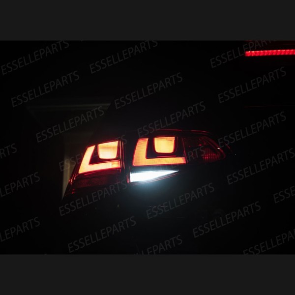 Lampade LED Retromarcia Da 13 LED Canbus 6000K VW Golf 7 con fari posteriori Alogeni