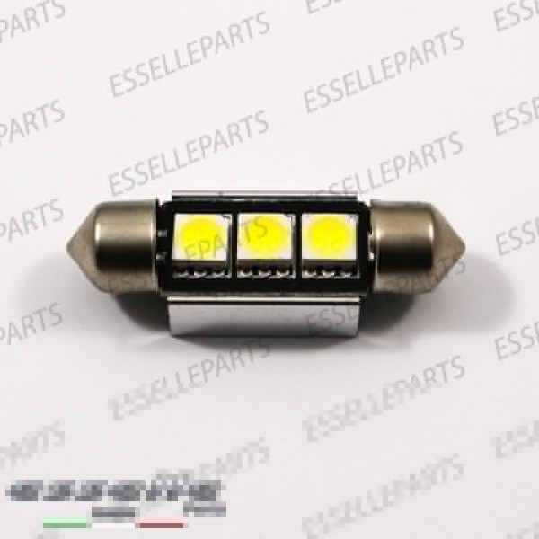 Coppia lampade siluro 3 LED Luci Targa Canbus 6000K Bmw Serie 7 E65 E66 Dal 03-2005
