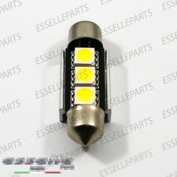 Coppia lampade siluro 3 LED Luci Targa Canbus 6000K Bmw Serie 7 E65 E66 Dal 03-2005