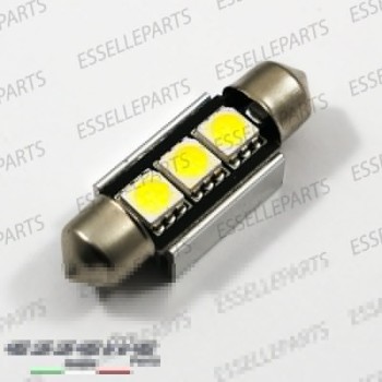 Coppia lampade siluro 3 LED Luci Targa Canbus 6000K Bmw Serie 7 E65 E66 Dal 03-2005