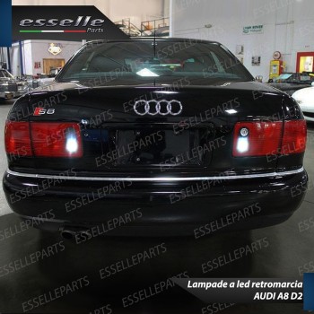 Coppia Lampade LED Retromarcia Da 15 LED Canbus 6000K con lente Audi A8 D2 Dal 1999