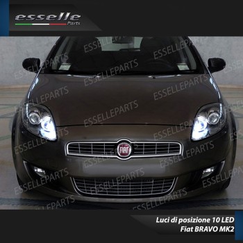 Coppia Luci Di Posizione 10 LED Per Fiat Bravo MK2 Canbus 6000K Bianco Ghiaccio