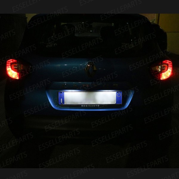 Coppia Luci Targa T10 W5W 5 LED canbus 6000K Bianco per Renault Captur Restyling
