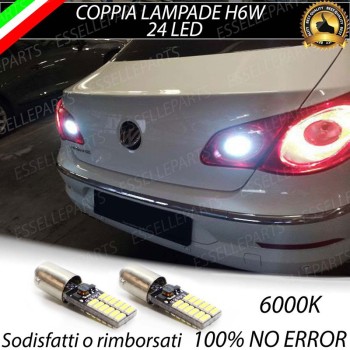 Coppia lampade H6W da 24 LED Luci Retromarcia VW Passat CC Pre-Restyling