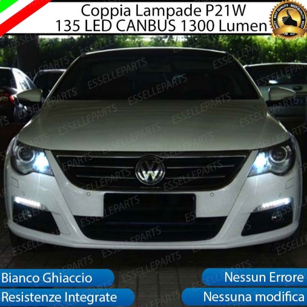 Coppia Luci diurne DRL P12W Canbus 3.0 LED 135 LED 6000K VW Passat CC Pre-Restyling