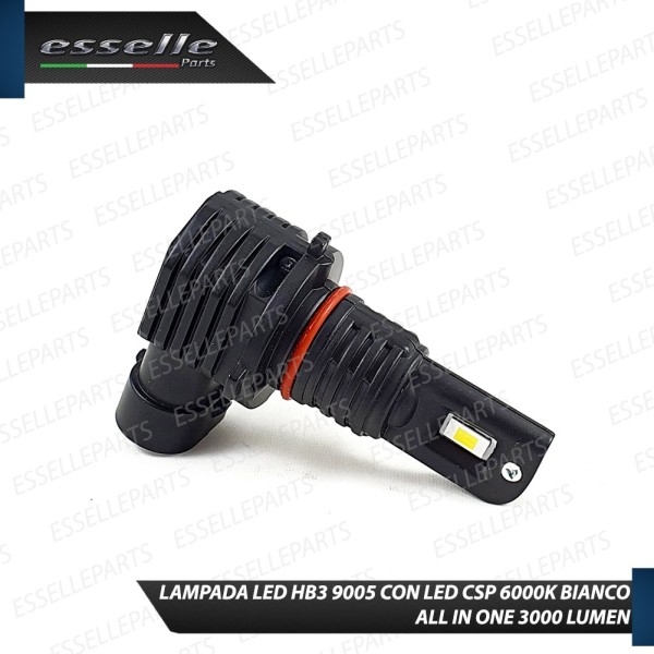 Lampada SINGOLA HB3 LED ULTRA COMPATTA 3000 LUMEN Canbus 6000K Bianco Ghiaccio