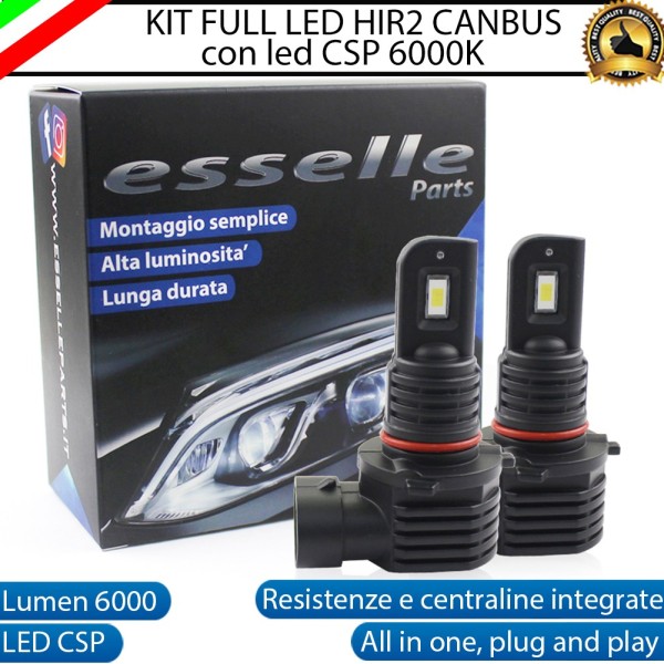 Kit FULL LED HIR ULTRA COMPATTA 6000 LUMEN Canbus 6000K Bianco Ghiaccio