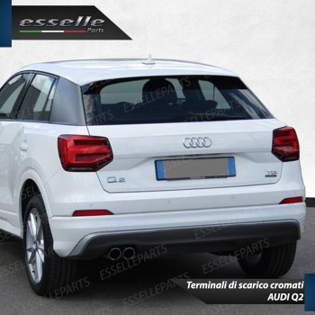 Terminali di scarico Cromati Marmitta Finalino per Audi Q2