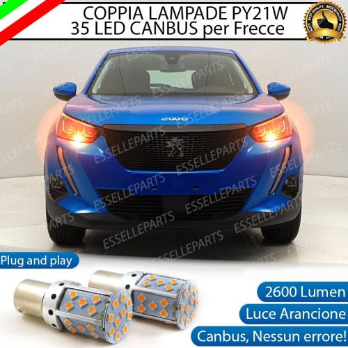 Coppia Frecce Anteriori PY21W 35 LED Canbus PEUGEOT 2008 II
