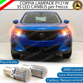 Coppia Frecce Anteriori PY21W 35 LED Canbus PEUGEOT 2008 II