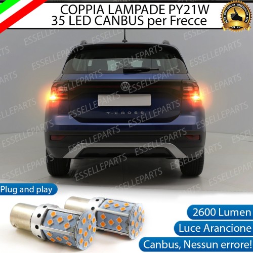 Coppia Frecce Posteriori PY21W 35 LED Canbus VW T-CROSS
