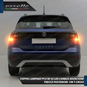 Coppia Frecce Posteriori PY21W 35 LED Canbus VW T-CROSS Coppia Frecce Posteriori PY21W 35 LED Canbus VW T-CROSS